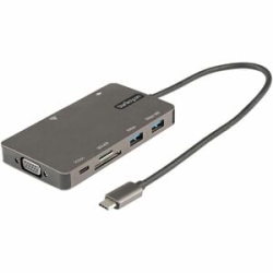 StarTech.com USB C Multiport Adapter, Hdmi 4K 30Hz Or Vga, 5Gbps USB 3.0 Hub (usb A / USB C Ports), 100W Power Delivery, SD/Micro Sd, GbE - Usb-c Multiport Adapter 4K 30Hz Hdmi Or VGA - USB 5Gbps 2x Usb-a / 1x Usb-c / 1x 100W Power Delivery Passthrough/M