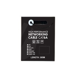 4C | CAT6A U/Utp 23AWGx4P, Pvc Jacket | Supplied On Plastic Reel | 305m Black SLD.C6AUUTP.BLACK