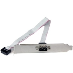 StarTech.com 9-pin Serial To 10-pin Header Slot Plate - Serial Panel - Db-9 (M) - 10 Pin Idc (F) - 41 Cm - Cable For Motherboard, Pc - First End: 1 X 9-pin Db-9 Serial - Male - Second End: 1 X 10-pin Idc Serial - Female - Grey PLATE9M16