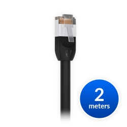 Ubiquiti UniFi Patch Cable Outdoor 2M Black, Single Unit All-weather, RJ45 Ethernet Cable, Category 5e, Weatherproof UACC-Cable-Patch-Outdoor-2M-BK