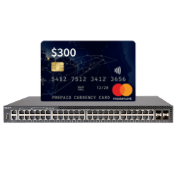 Ruckus 48-Prt Poe 370W 4X25G SFP28 + $300 Mastercard ICX8200-48P-MC300