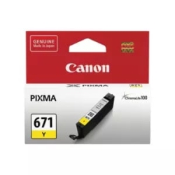 Canon Cli-671Y Original Inkjet Ink Cartridge - Yellow Pack CLI671Y