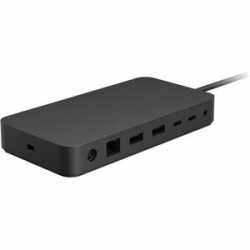 Microsoft Thunderbolt 4 Docking Station For Monitor, Webcam, Tablet, Notebook, Smartphone - 165 W - 2 Displays Supported - 4K - 3840 X 2160 - 6 X USB Ports - 3 X USB Type-A Ports - USB Type-A - 3 X USB Type-C Ports - USB Type-C - 1 X Rj-45 Ports - Networ