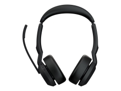 Jabra Wireless EVOLVE2 55 Ms Stereo Bluetooth Anc Headset W/Charging Stand+Link390A,USB-A 25599-999-989