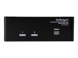 Startech 2 Port Dual Dvi USB Kvm Switch W/ Audio & USB Hub 3YR SV231DD2DUA