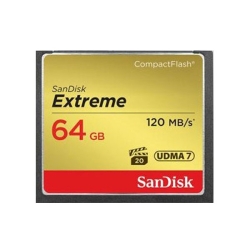 SanDisk 64GB Extreme CompactFlash Card With (write) 85MB/s And (Read)120MB/s - Sdcfxsb-64G FFCSAN64GCFEB120