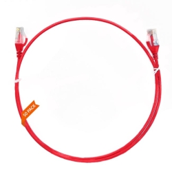 1m CAT6 Ultra Thin Lszh Ethernet Network Cable | 50 Pack Red 004.004.1003.50PACK
