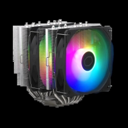 Cm Hyper 620S, Full Black Coated, Heat PIPES(6), 120MM FANS(2), Argb, 5YR RR-D6NA-17PA-R1