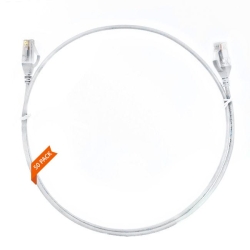 0.15m CAT6 Ultra Thin Lszh Ethernet Network Cable | 50 Pack White 004.004.3000.50PACK