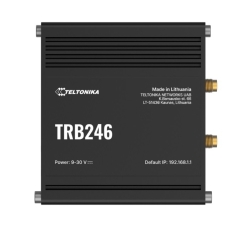 Teltonika TRB246 Industrial IoT Gateway, 4G/LTE(Cat 4), Dual Sim, Auto-Failover, Backup Wan, Supports DNP3, Dlms, Modbus, Psu Excluded TRB246100300