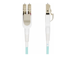 Startech 5M (16.4FT) Lc To Lc (Upc) OM4 Switchable Fiber Optic Cable 50/125M, 100G, Tooll 450FBLCLC5SW