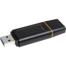 Kingston DataTraveler Exodia Dtx 128 Gb USB 3.2 (Gen 1) Flash Drive - Black, Yellow - 5 Year Warranty - 1 Pack DTX/128GB