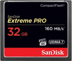 SanDisk Extreme Pro Cfxp 32GB CompactFlash 160MB/s (Sdcfxps-032G) FFCSAN32GBCFE1601