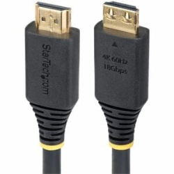 StarTech.com 3m (10ft) High Speed HDMI Cable With Gripping Connectors, 4K 60Hz/1440p 144Hz, 18Gbps, UHD HDMI 2.0 Cord, Tpe Jacket - High Speed HDMI Cable W/gripping Connectors To Minimize Accidental Disconnection; Supports 4K 60Hz W/HDR10/HDCP/ARC; Conne