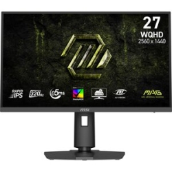 Msi Mag 274QPF X32 27-Inch Wqhd Gaming Monitor 2560x1440 Rapid Ips 320Hz 0.5ms Hdr 400 G-Sync Compatible Eye Care Hdmi 2.1b DP 1.4a Tilt Adjustable Pivot Vesa Mount Black MAG 274QPF X32