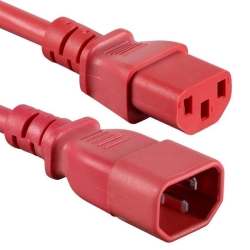1.5m Iec C13 To C14 Extension Cord M-f: Red 011.180.1212