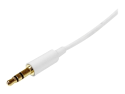 Startech.Com 3.5MM Stereo Cable, 2M, M/M, White, Ltw MU2MMMSWH