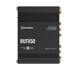 Teltonika RUTX50 Industrial 5G Router, 5G Dual Sim Cellular, 5x Gigabit Ethernet Ports, Dual-band WI-Fi, Psu Included RUTX50000200