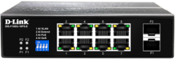 D-Link | Dis-F100G-10Ps-E | 10 Port Gigabit Industrial PoE+ Switch With 8 PoE Ports And 2 Sfp Ports ** Psu Ndr-480-48 Not Included ** DL.DIS.F100G.10PS.E