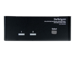 Startech 2 Port Dual Dvi VGA Kvm Switch USB With Audio 3YR SV231DDVDUA