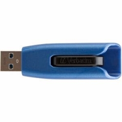 Verbatim Store 'n' Go V3 Max 128 Gb USB 3.0 Flash Drive - Blue, Black - 175 MB/s Read Speed - 80 MB/s Write Speed - 1 Each 49808