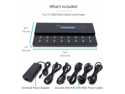 Startech Standalone 1 To 15 USB Thumb Drive Duplicator And Eraser, Multiple USB Flash Driv USBDUPE115