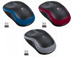 Logitech 910-002503(m185) Logitech Wireless Mouse M185 - Red