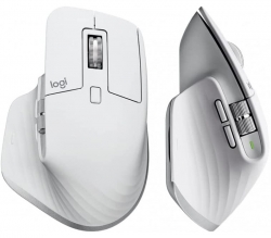 Logitech MX Master 3S For Mac & Windows Performance Bluetooth Mouse Pale Grey 910-006574, Quiet Clicks, 8K DPI