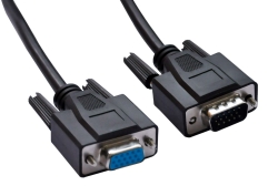 Astrotek VGA Extension Cable 4.5m - 15 Pins Male To 15 Pins Female For Monitor Pc Molded Type Black Ls AT-VGAEXT-MF-4.5M