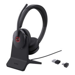 Yealink BH74 With Stand Uc Usb-c/a Bluetooth Headset, Active Noise Cancellation, Acoustic Shield, Wireless Range 50 M, Talk Time Of Up To 32 Hours BH74-CH-UC-C/A