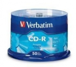 Verbatim Cd-r 50pk Spindle - 52x 80 Min P-cyanine 94691