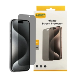 Usp Apple IPhone 16 / IPhone 15 Pro / IPhone 15 (6.1") Privacy Screen Protector - Privacy Protection, Scratch Resistant, Bubble-free,5 Years Warranty MPA-UAGPIP16