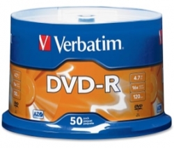 Verbatim Dvd-r4.7gb 16x 50pk 95101