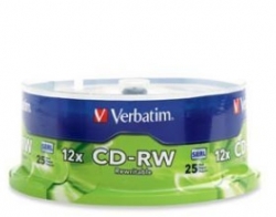 Verbatim Cdrw 700mb 25pk 95155