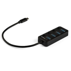 Hub - USB C 4-Port With On/Off Switches HB30C4AIB