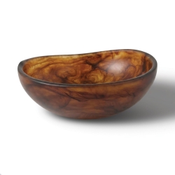 Urban Attitude Raqs Salad Bowl Height: 11.5cm, Width: 29.5cm, Length: 31cm - Dark Cocoa UT260509-DC