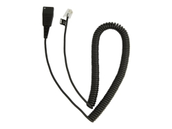 Jabra Qd To RJ9 Coiled Cord For Cisco Phone, 2M 8800-01-37