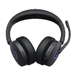 Yealink (BH74) Wireless Ms Stereo Bluetooth Anc Headset, BT51 Dngle, Black, C To A Adapter 1208678