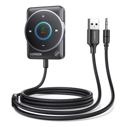 Ugreen 35002 Bluetooth 5.4 Aux Car Adapter (Enhanced Connection & Noise Cancellation) ACBUGN35002