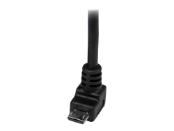 Startech 2M Micro USB Cable - A To Down Angle Micro B USBAUB2MD