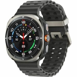 Samsung Galaxy Watch Ultra Sm-L705F Smart Watch - 47.40 Mm Case Height - 47.10 Mm Case Width - Titanium Silver Body Color - Titanium, Silver Band Color - Wireless LAN - 4G - Lte - Accelerometer, Barometer, Bioelectrical Impedance Analysis (Bia) Sensor, E