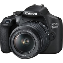 Canon Eos 1500D 24.1 Megapixel Digital Slr Camera With Lens - 18 Mm - 55 Mm - Cmos Sensor - Autofocus - 7.6 Cm (3")LCD - Optical Viewfinder - 3.1x Optical Zoom - Optical (Is) - 6000 X 4000 Image - 1920 X 1080 Video - Full Hd Recording - Hd Movie Mode - W