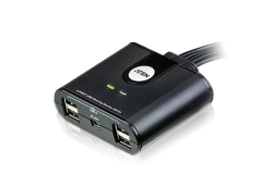 Aten US424 4x4 USB 2.0 Peripheral Switch With Remote Port Selector 005.001.1039