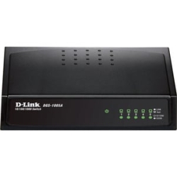 D-Link Dgs-1005A 5 Ports Ethernet Switch - Gigabit Ethernet, Fast Ethernet - 10/100/1000Base-T - 2 Layer Supported - Desktop DGS-1005A