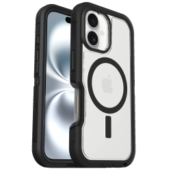 OtterBox Defender Xt MagSafe Apple IPhone 16 (6.1") Case Clear/Black - (77-96056), Drop+ 7X Military Standard, Rugged, 7 Years Warranty 77-96056