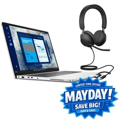 Dell Pro 16 PC16250 - 16in Fhd+ 1920x1200 - Ultra 7 255U - 16GB 1x16GB - 512GB SSD - Backlit Keyboard - Fhd IR Camera - 3-Cell 55W - Windows 11 Pro - 3Y Ps + Jabra Evolve2 40 Se Bundle BTP107_PC16250_AU_EVOLVE240