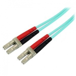 Startech 5m 10 Gb Aqua Mm Fiber Patch Cable Lc/ Lc A50fblclc5