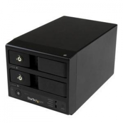 Startech Usb 3.0 / Esata Dual-bay Trayless 3.5 Sata Iii Hard Drive Enclosure W/ Uasp 2 X Sata