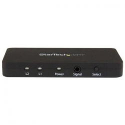 Startech 2-port Hdmi Automatic Video Switch W/ Aluminumhousing And Mhl Support - Share An Hdmi Display With 2 Hdmi4k Video Sources - 2x1 Hdmi Switcher Box - 4k At 30hz Vs221hd4k