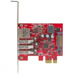 Startech 3 Port Pci Express Usb 3.0 Card + Gigabit Ethernet - Fits Standard & Low-profile Pcs -